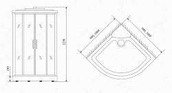 Душевая кабина Timo T-7701 (1000X1000X2250)